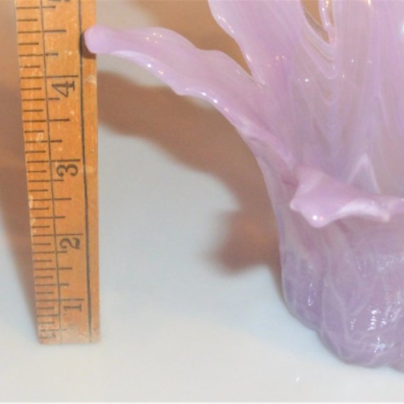 BN3 - GLASS CANDLE HOLDER Pillar Candle Tealight Scented Candles Purple Glass - Picture 4 of 4